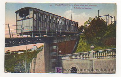 Postales: BARCELONA. FUNICULAR DEL TIBIDABO. (L. ROISIN) - Foto 1