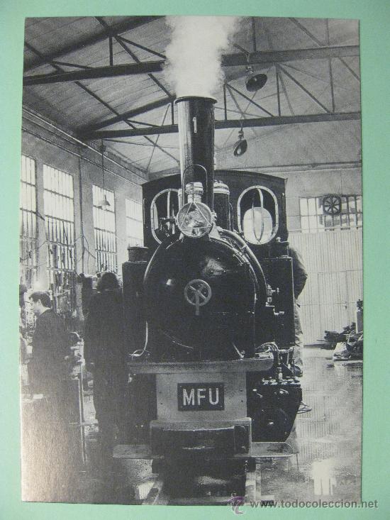 Postales: POSTAL ASOCIACIÓN AMIGOS FERROCARRIL ZARAGOZA. Reproduce locomotora 1903. Utrillas. - Foto 1 - 29114865