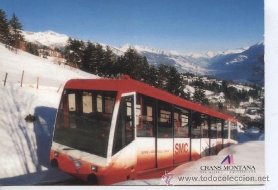 Postales: CREMALLERA SIERRE - MONTANA - CRANS - Foto 1