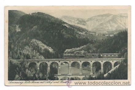 Postales: SEMMERING KALTE RINNE... VISTA DEL FERROCARRIL. - Foto 1