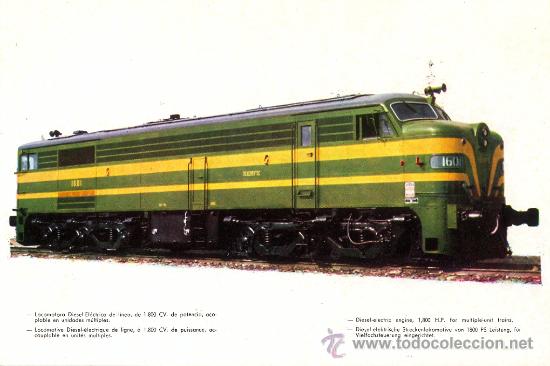 Postales: Postal locomotora 1.800 - Foto 1