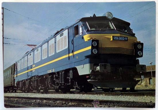 Postales: POSTAL RENFE LOCOMOTORA 251 - Foto 1