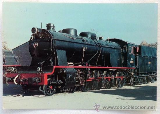 Postales: POSTAL RENFE LOCOMOTORA 1400 - Foto 1