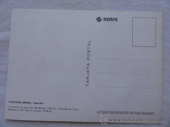 Postales: LOTE DE 3 POSTALES RENFE. - Foto 3