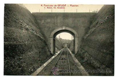 Postales: 4.Funicular de Gelida. Puentes - Foto 1