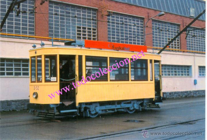 Postales: TRANVIA DE BILBAO. COCHE U 52. - Foto 1