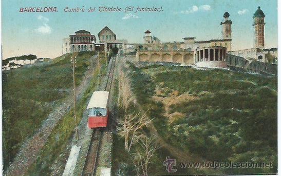 Postales: Barcelona  El funicular del Tibidabo - Foto 1