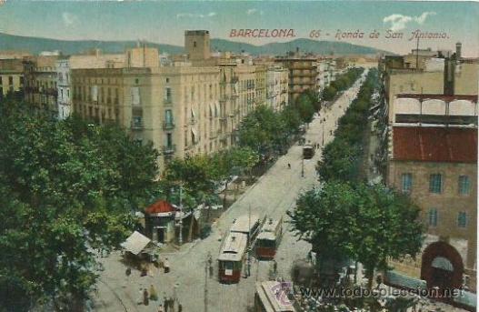 Postales: Barcelona Ronda de  San Antonio - Foto 1