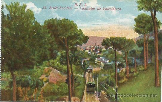 Postales: Barcelona Funicular de Vallvidrera - Foto 1
