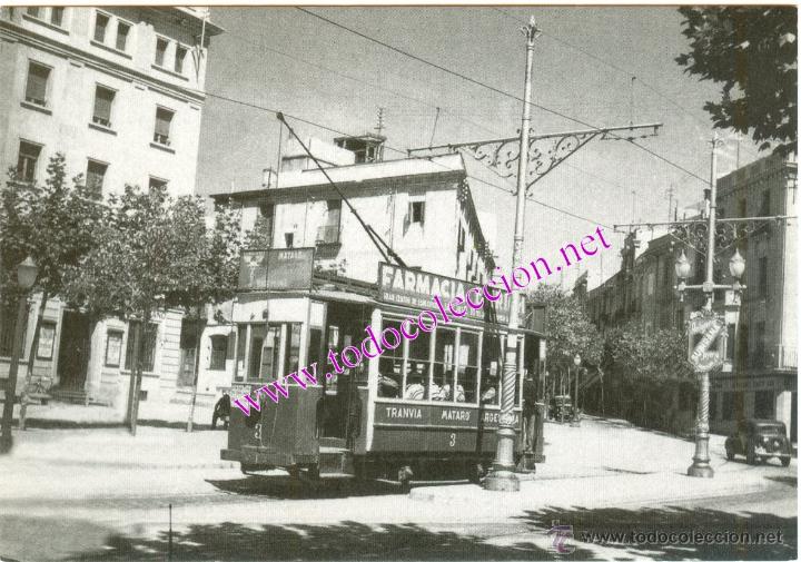 Postales: TRANVIA DE MATAR&Oacute; A ARGENTONA (POSTAL SIN CIRCULAR) COCHE N&Uacute;M. 3 - Foto 1