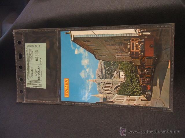 Postales: POSTAL MALLORCA - SOLLER + BILLETE SOLLER-PORT DE SOLLER- - Foto 1