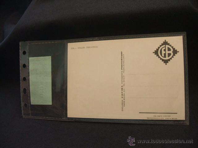 Postales: POSTAL MALLORCA - SOLLER + BILLETE SOLLER-PORT DE SOLLER- - Foto 3