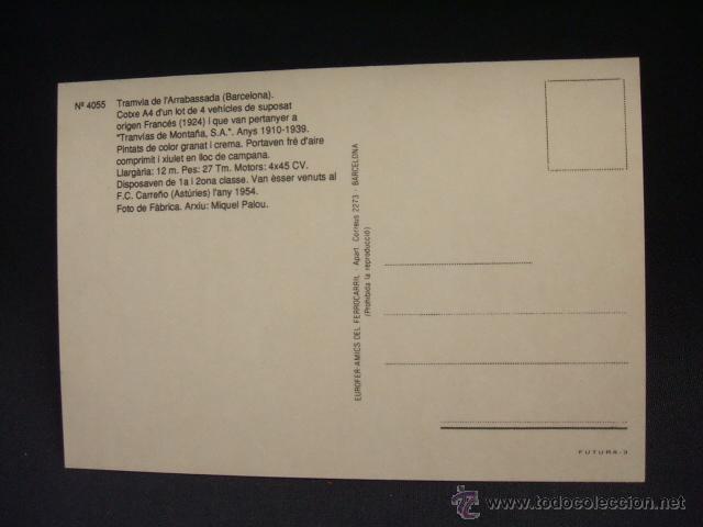 Postales: POSTAL - TRAMVIA DE LARRABASSADA - - Foto 2