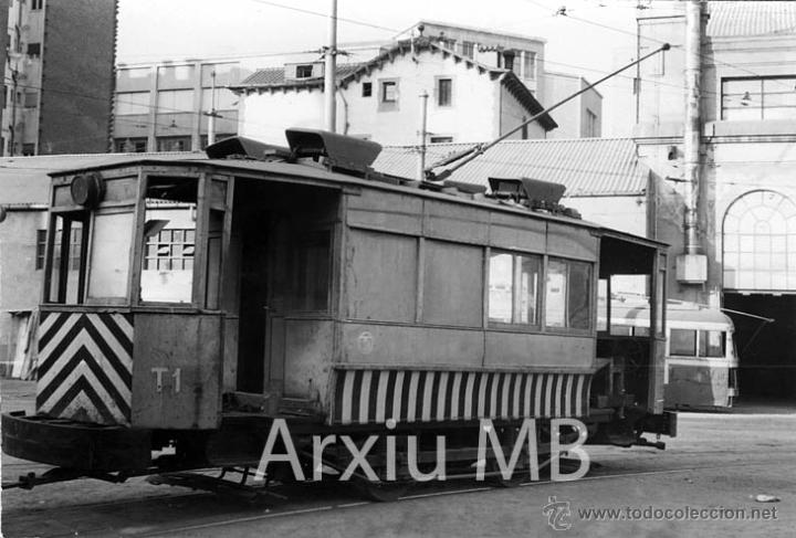Postales: Tranv&iacute;a auxiliar de Barcelona - Foto 1