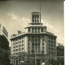 Postales: BARCELONA-TRANVÍA-PLAZA DE CATALUÑA -BCO DE BILBAO-1956-SOBERANAS-MUY RARA