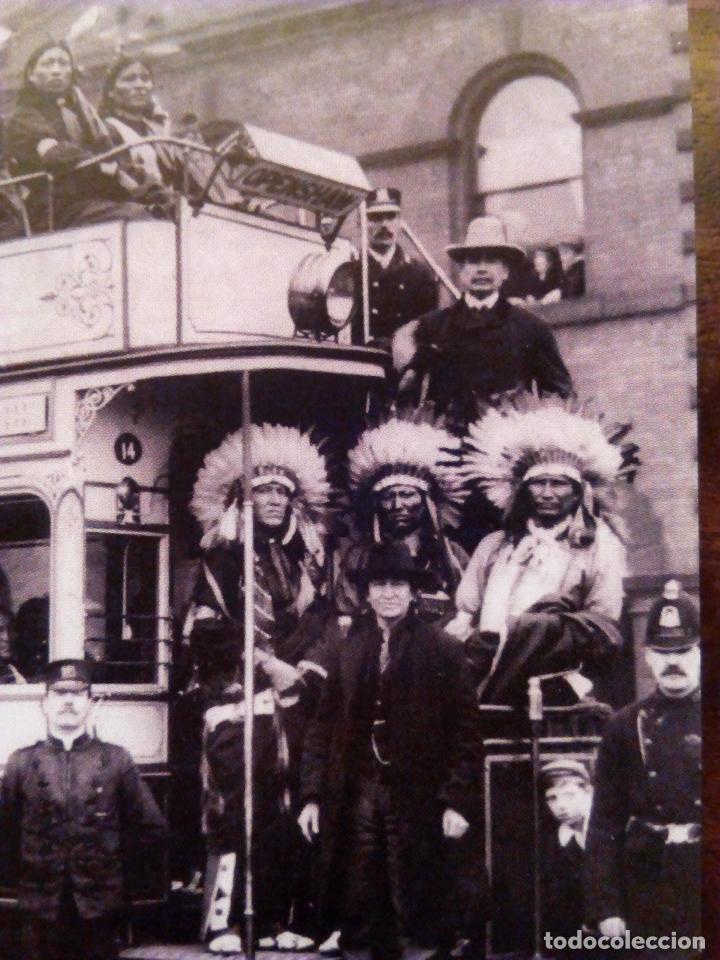 Postales: Postal B&uacute;falo Bill e Indios en Tranv&iacute;a Manchester. - Foto 2