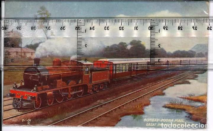 Postales: LOCOMOTORA  BOMBAY POONA MAIL SIN CIRCULAR - Foto 1