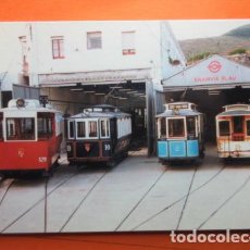 Postales: TRANVIA DE BARCELONA EX TIBIDABO BLAU TALLERES 1986 - NO CIRCULAD EUROFER