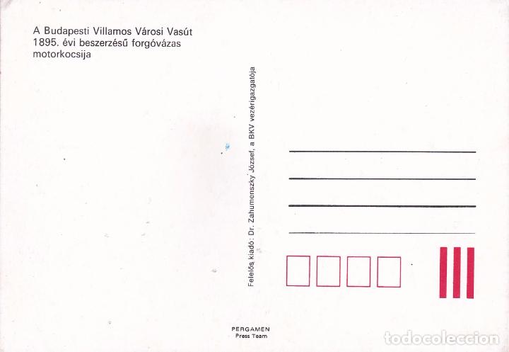 Postales: POSTAL TREN BUDAPEST. HUNGRIA - Foto 2