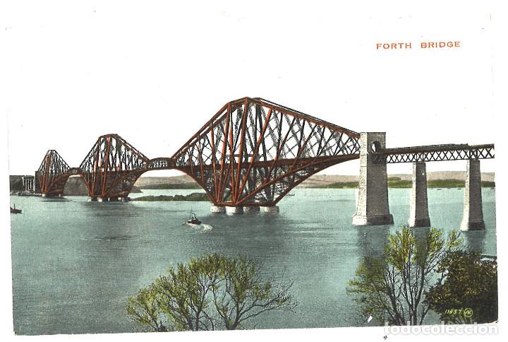 Postales: Forth Bridge. Inglaterra. Punete en m&eacute;nsula para ferrocarril - Foto 1