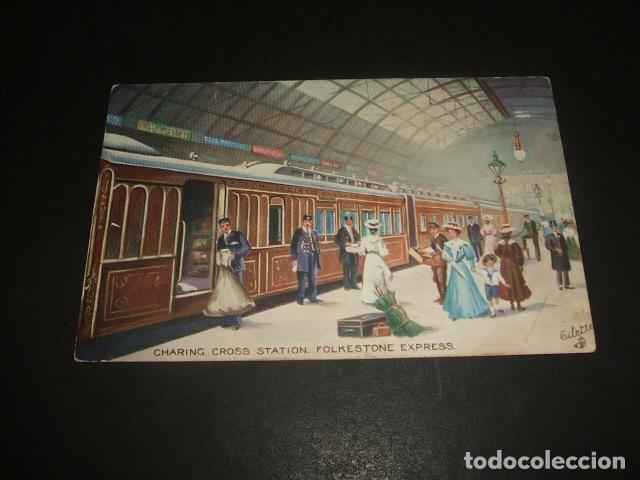 Postales: LONDRES ESTACION TREN FERROCARRIL POSTAL - Foto 1