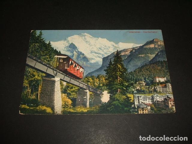 Postales: SUIZA FUNICULAR FERROCARRIL POSTAL - Foto 1