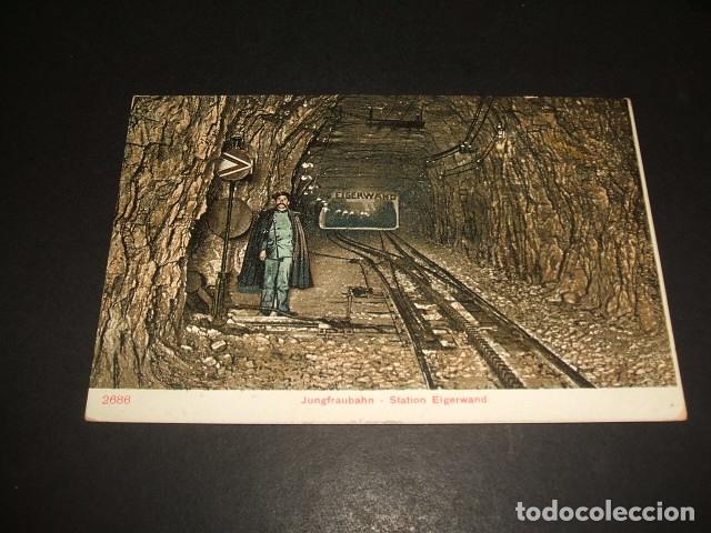 Postales: SUIZA TUNEL FERROCARRIL POSTAL - Foto 1