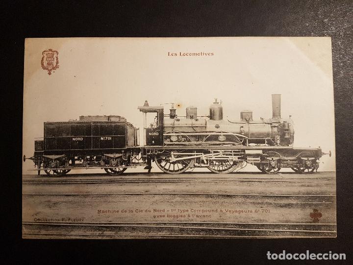 Postales: POSTAL LOCOMOTORA ANTIGUA FERROCARRIL - Foto 1