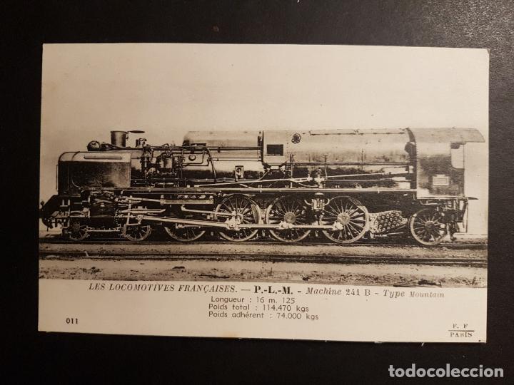 Postales: POSTAL LOCOMOTORA ANTIGUA FERROCARRIL - Foto 1