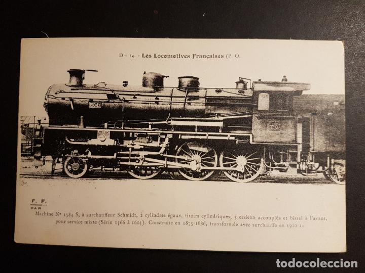 Postales: POSTAL LOCOMOTORA ANTIGUA FERROCARRIL - Foto 1