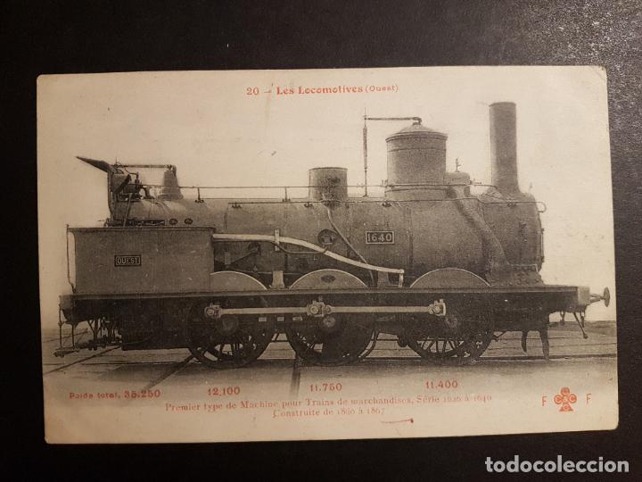 Postales: POSTAL LOCOMOTORA ANTIGUA FERROCARRIL - Foto 1