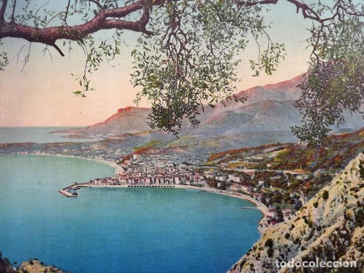 Postales: Fotografía Antigua Menton, Côte dAzur Panoramique 1900 Tamaño: 57 x 22 cm - Foto 4 - 146511554