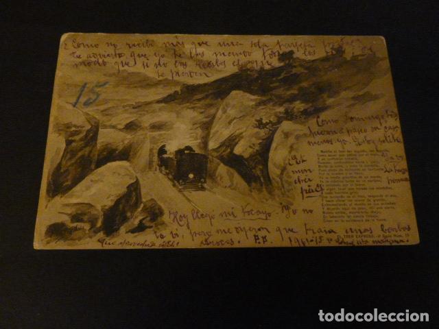 Postales: POSTAL EL TREN EXPRESO 1901 - Foto 1