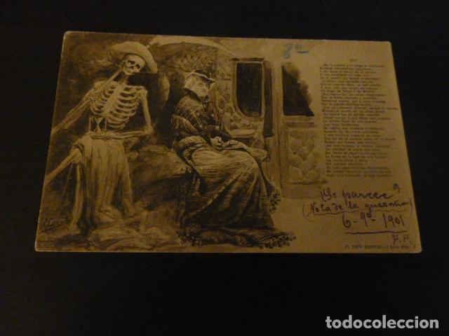 Postales: POSTAL EL TREN EXPRESO 1901 - Foto 1