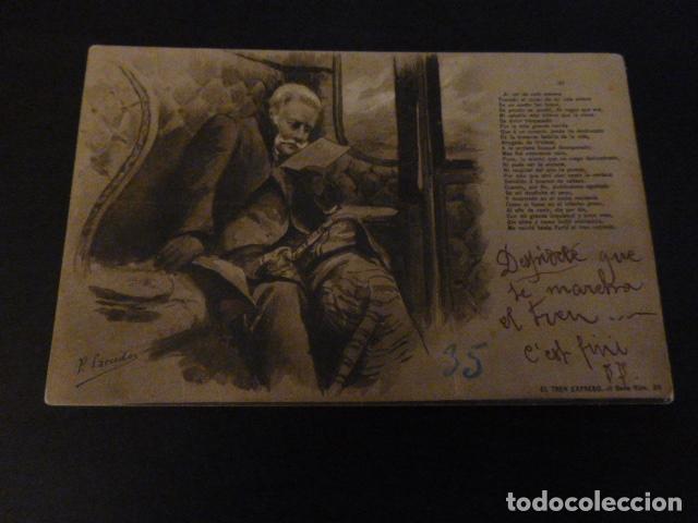 Postales: POSTAL EL TREN EXPRESO 1901 - Foto 1