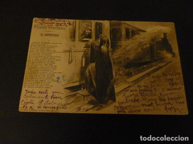 Postales: POSTAL EL TREN EXPRESO 1901 - Foto 1