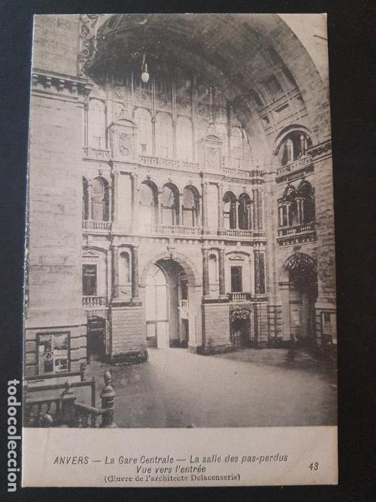 Postales: ANVERS ESTACION CENTRA POSTAL ANTIGUA - Foto 1