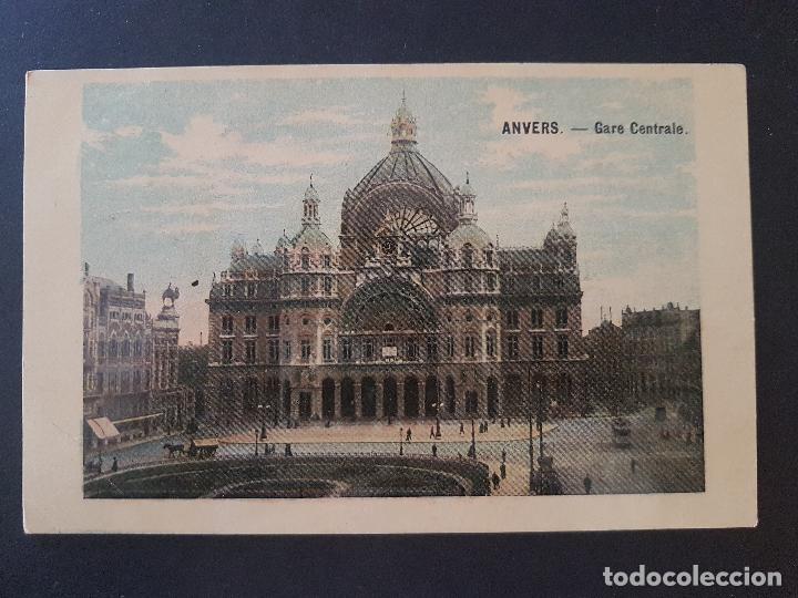 Postales: ANVERS ESTACION CENTRAL POSTAL ANTIGUA - Foto 1