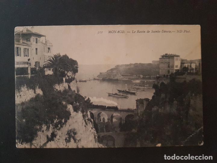 Postales: MONACO PUENTE FERROCARRIL POSTAL ANTIGUA - Foto 1