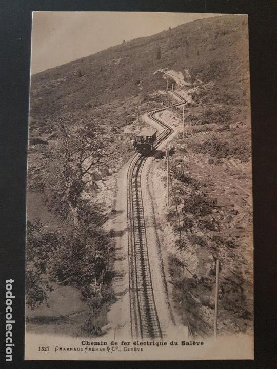 Postales: SUIZA VIA FERREA POSTAL ANTIGUA - Foto 1