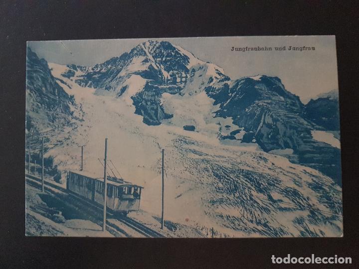 Postales: SUIZA FERROCARRIL POSTAL ANTIGUA - Foto 1
