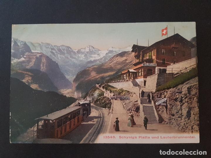 Postales: WEGERALP SUIZA FERROCARRIL POSTAL ANTIGUA - Foto 1