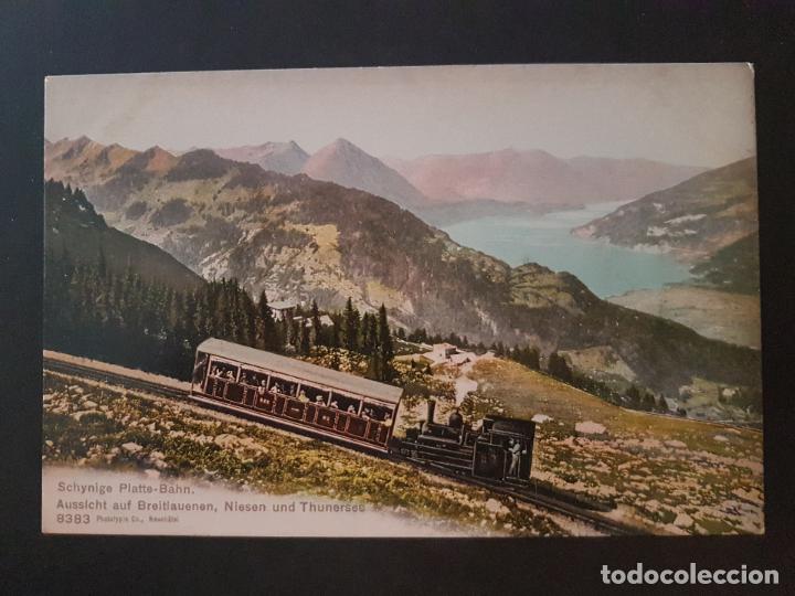Postales: SUIZA FERROCARRIL POSTAL ANTIGUA MARCHA - Foto 1