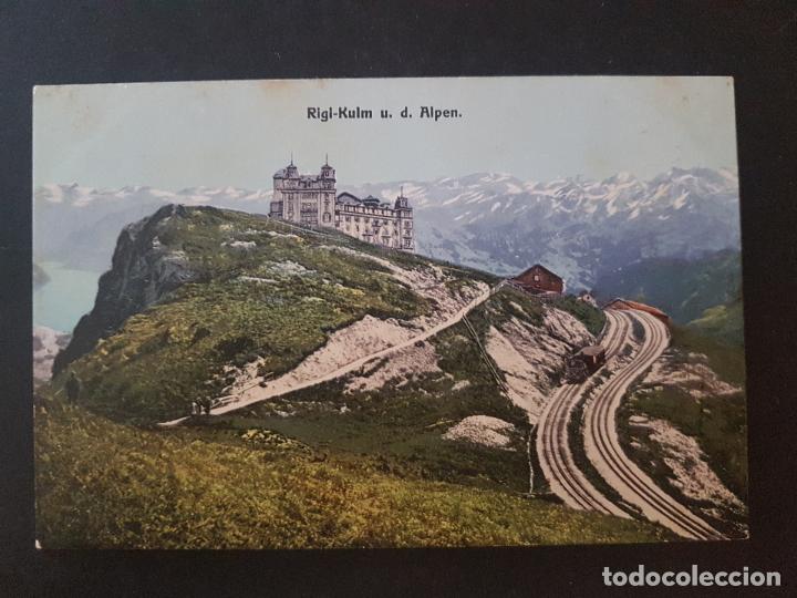 Postales: SUIZA FERROCARRIL POSTAL ANTIGUA MARCHA - Foto 1