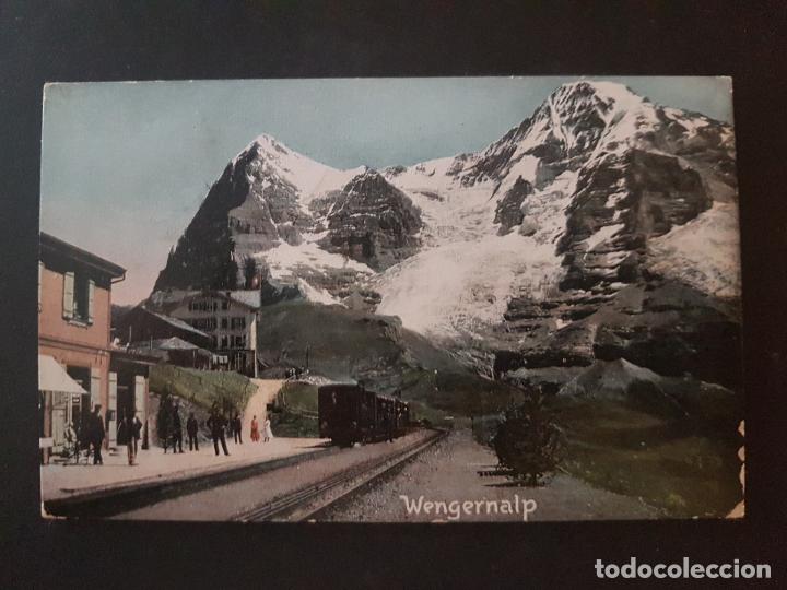 Postales: SUIZA FERROCARRIL POSTAL ANTIGUA MARCHA - Foto 1