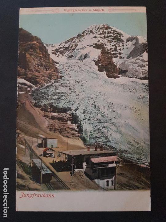 Postales: SUIZA FERROCARRIL POSTAL ANTIGUA - Foto 1