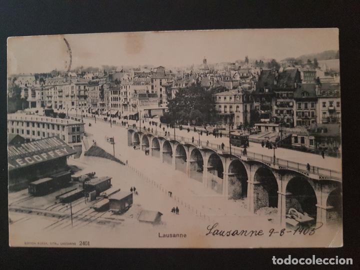 Postales: LAUSANNE SUIZA POSTAL ANTIGUA - Foto 1