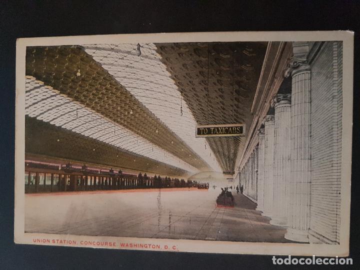 Postales: WASHINGTON ESTACION FERROCARRIL POSTAL ANTIGUA - Foto 1