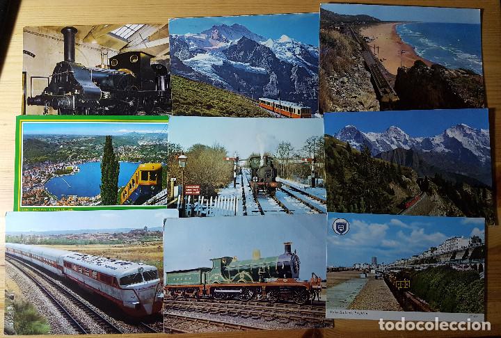 Postales: Lote 40 postales de Trenes - Foto 3
