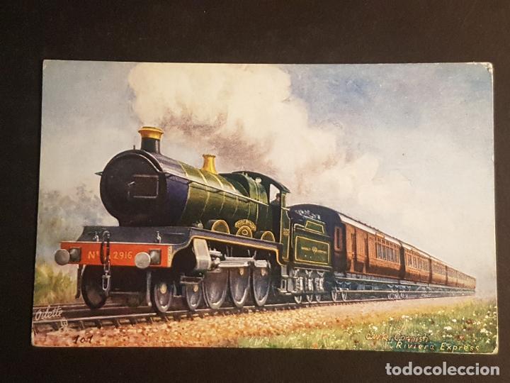 Postales: INGLATERRA TREN FERROCARRIL POSTAL TUCK&acute;S - Foto 1